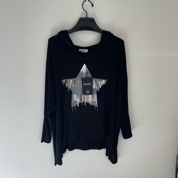 NWT Lauren Moshi Wilma Dripping Star Pullover - Picture 3 of 3